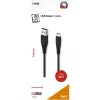 USB kabelis 2GO 797281 1m USB B USB C Melns