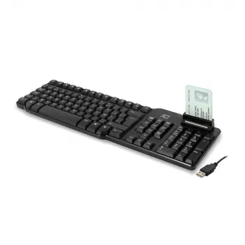 ACT vadu tastatūra ar viedkaršu lasītāju (Azerty/BE izkārtojums)