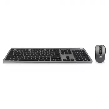 ACT bezvadu tastatūras un peles komplekts, USB-C/USB-A kombinētais uztvērējs (QWERTY/US izkārtojums)