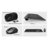 ACT bezvadu tastatūras un peles komplekts, USB-C/USB-A kombinētais uztvērējs (QWERTY/US izkārtojums)