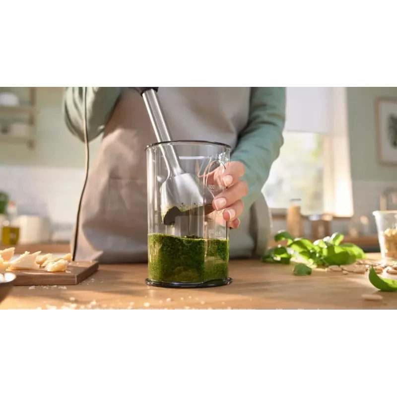 Bosch Serie 4 MSM4W421 blenderis Iegremdējamais blenderis 800 W Melns, Balts