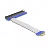 DeLOCK paplašinātāja karte PCI Express x1 vīrišķais uz x16 slotu ar kabeli 20 cm