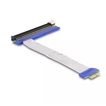 DeLOCK paplašinātāja karte PCI Express x1 vīrišķais uz x16 slotu ar kabeli 20 cm