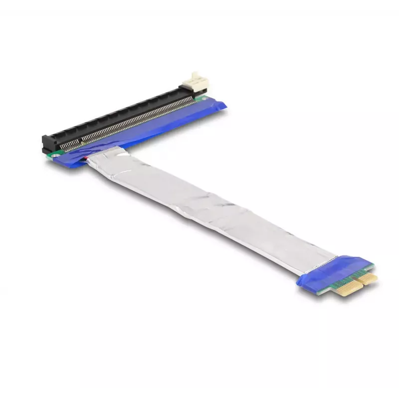 DeLOCK paplašinātāja karte PCI Express x1 vīrišķais uz x16 slotu ar kabeli 20 cm