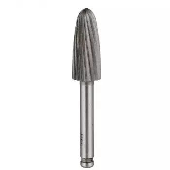 Rotējošā frēze KWB 700340 — HSS koniska galva Ø12 mm, kāts Ø6 mm, nerūsējošajam tēraudam