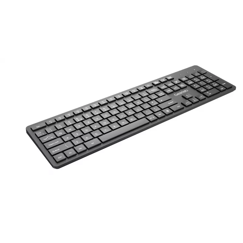 eSTUFF GLB211302 tastatūra biroja USB QWERTY UK English melna