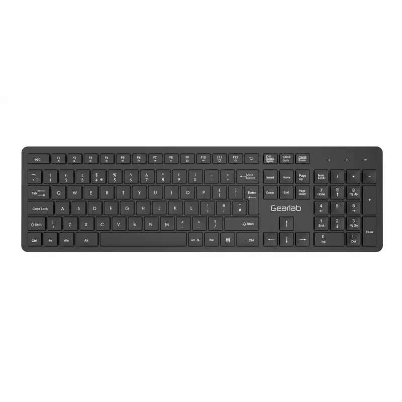 eSTUFF GLB211302 tastatūra biroja USB QWERTY UK English melna