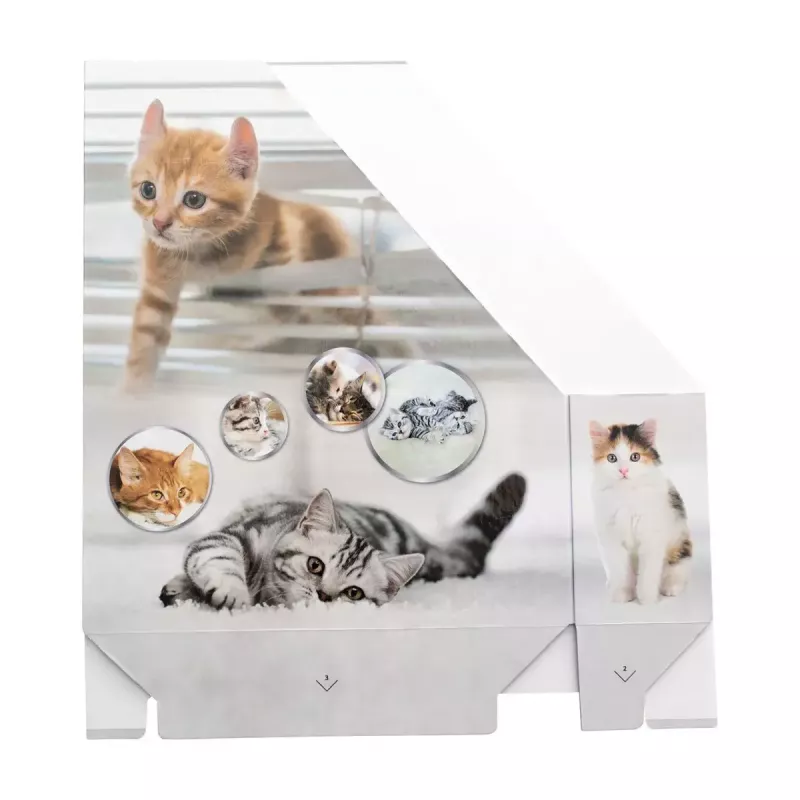 Žurnālu statīvs HERMA Stehsammler Katzen A4 dzeltenā krāsā