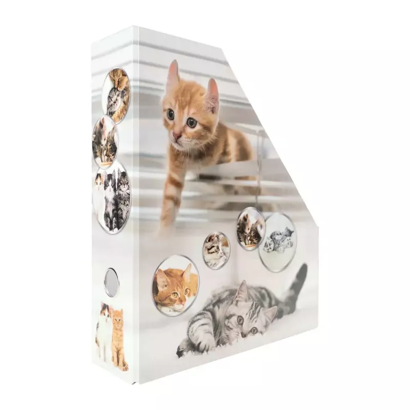 Žurnālu statīvs HERMA Stehsammler Katzen A4 dzeltenā krāsā