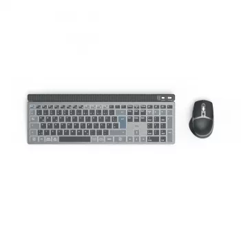 Hama WKM-750 tastatūra, pele iekļauta Mājai/Birojam Bluetooth QWERTZ vācu Antracīts, Melns, Zils