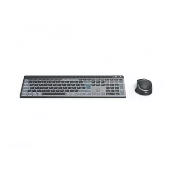 Hama WKM-750 tastatūra, pele iekļauta Mājai/Birojam Bluetooth QWERTZ vācu Antracīts, Melns, Zils