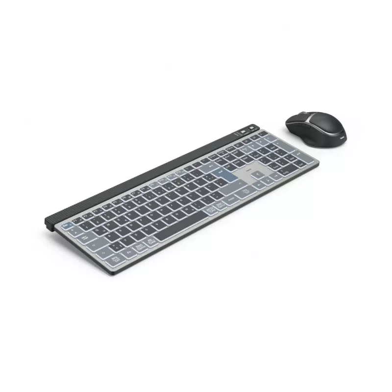 Hama WKM-750 tastatūra, pele iekļauta Mājai/Birojam Bluetooth QWERTZ vācu Antracīts, Melns, Zils
