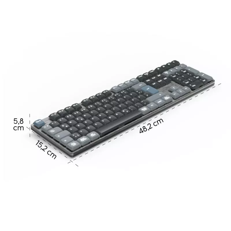 Hama WK-800 klaviatūra mājām/birojam Bluetooth QWERTZ vācu antracītam, melnai, zilai