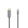 Hama 00200509 HDMI kabelis 1,5 m HDMI Type A (Standard) USB Type-C Melns
