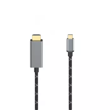 Hama 00200509 HDMI kabelis 1,5 m HDMI Type A (Standard) USB Type-C Melns
