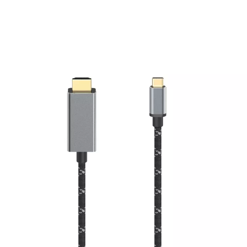 Hama 00200509 HDMI kabelis 1,5 m HDMI Type A (Standard) USB Type-C Melns