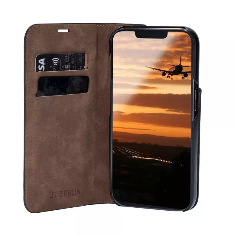 Vāciņa maciņš JT BERLIN 11106 priekš iPhone 16E 15,4 cm Melns