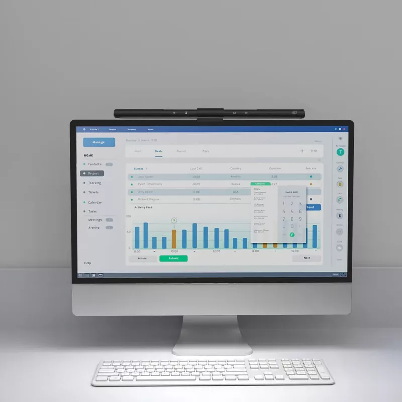Monitor LED gaismas josla ACT AC8055 — regulējams ar USB darbināms ekrāna lukturis