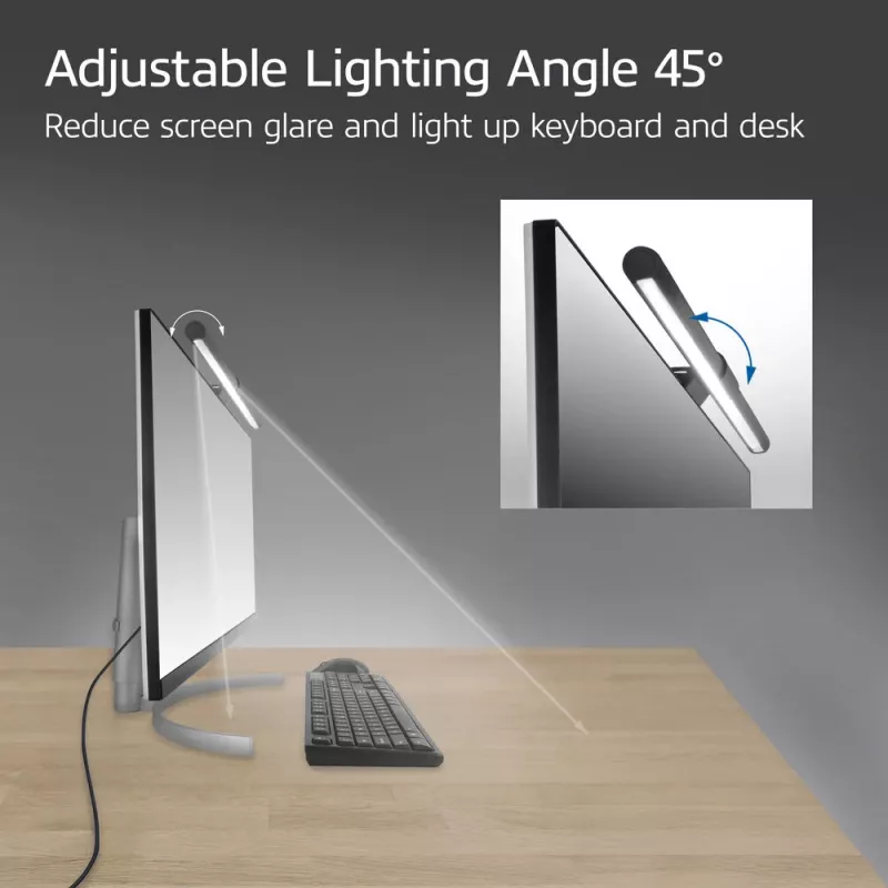 Monitor LED gaismas josla ACT AC8055 — regulējams ar USB darbināms ekrāna lukturis