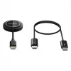 Manhattan 1080p bezvadu HDMI displeja prezentācijas komplekts, 2-daļu komplekts ar HDMI uztvērēju un HDMI raidītāja sargspraudni, lai bezvadu režīmā rādītu video signālu no klēpjdatora/planšetdatora/viedtālruņa uz HDMI televizora vai projektora, melns