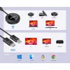 Manhattan 1080p bezvadu HDMI displeja prezentācijas komplekts, 2-daļu komplekts ar HDMI uztvērēju un HDMI raidītāja sargspraudni, lai bezvadu režīmā rādītu video signālu no klēpjdatora/planšetdatora/viedtālruņa uz HDMI televizora vai projektora, melns