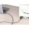 Manhattan USB-C uz seriālo interfeisu pārveidotāja kabelis, 1 m, spraudnis-spraudnis, seriālais interfeiss/RS232/COM/DB9, Prolific PL2303GT mikroshēma, melns kabelis, trīs gadu garantija