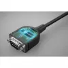 Manhattan USB-C uz seriālo interfeisu pārveidotāja kabelis, 1 m, spraudnis-spraudnis, seriālais interfeiss/RS232/COM/DB9, Prolific PL2303GT mikroshēma, melns kabelis, trīs gadu garantija