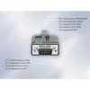 Manhattan USB-C uz seriālo interfeisu pārveidotāja kabelis, 1 m, spraudnis-spraudnis, seriālais interfeiss/RS232/COM/DB9, Prolific PL2303GT mikroshēma, melns kabelis, trīs gadu garantija