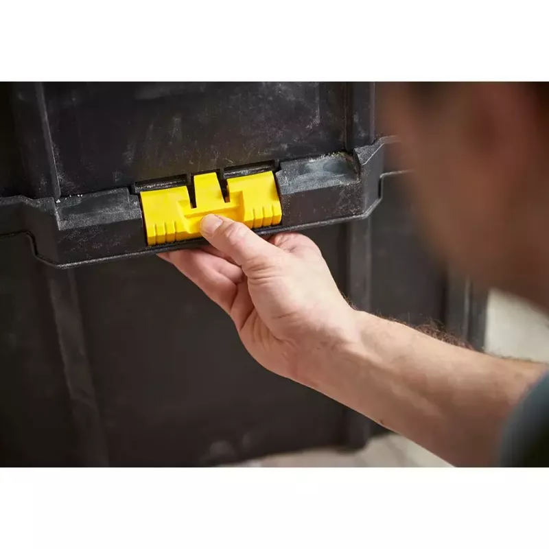 Ratiņu koferis Stanley STST83319-1 plastmasas melns dzeltens