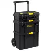 Ratiņu koferis Stanley STST83319-1 plastmasas melns dzeltens
