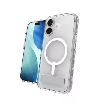ZAGG Crystal Palace Snap Kickstand vāciņš priekš Apple iPhone 17, Cover, Apple, iPhone 17, 16 cm (6.3 inch), Transparent