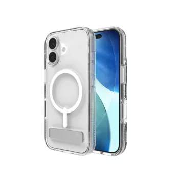 ZAGG Crystal Palace Snap Kickstand vāciņš priekš Apple iPhone 17, Cover, Apple, iPhone 17, 16 cm (6.3 inch), Transparent