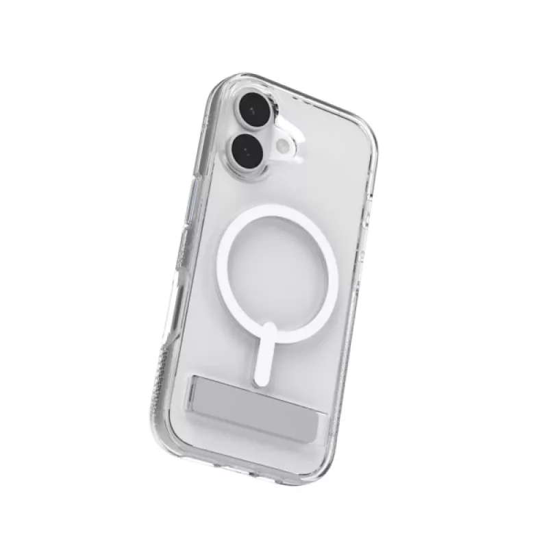 ZAGG Crystal Palace Snap Kickstand vāciņš priekš Apple iPhone 17, Cover, Apple, iPhone 17, 16 cm (6.3 inch), Transparent