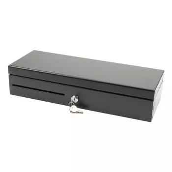 Olympia HS-170 tērauda melnā elektroniskā kases atvilktne 460x170x100 mm