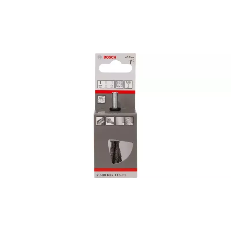 Stiepļu suka Bosch zīmuļveida sukas ar mezglotu stiepli, diametrs 1 cm