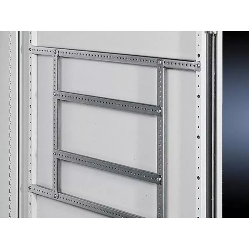 Servera/plaukta piederums Rittal TS 4309.000 — tērauda korpuss, sudrabots, dziļums 390 mm, saderīgs ar TS/SE/CM/TP