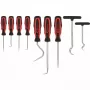 Skrāpējamais īlens KS Tools 550.1070 Smails uzgalis MelnsSarkans rokturis