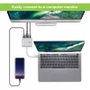Techly IADAP USB31-HDMIPTY klēpjdatora dokstacija/portu replikators, vadu, USB 3.2 Gen 1 (3.1 Gen 1) Type-C, sudraba
