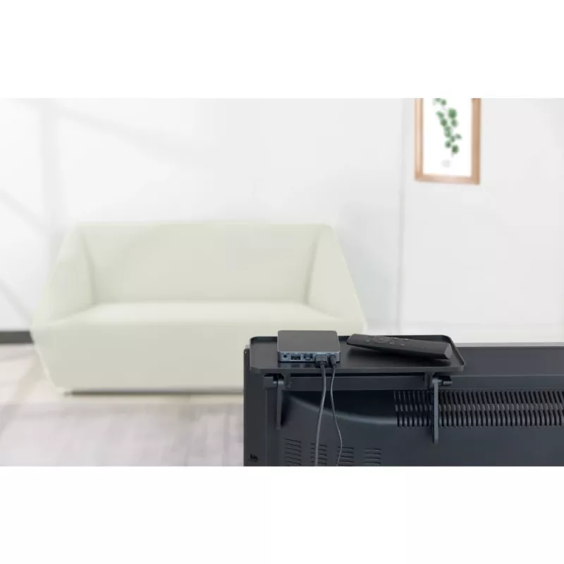 Techly ICA-DRS 902 AV iekārtu plaukts, melns, plastmasa