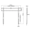 Techly ICA-PLB 736F TV stiprinājums/statīvs 2,03 m (80 collas) Melns