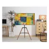 Techly ICA-TR58 TV stiprinājums/statīvs 165,1 cm (65 collas) Melns, Koks