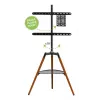 Techly ICA-TR58 TV stiprinājums/statīvs 165,1 cm (65 collas) Melns, Koks