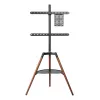 Techly ICA-TR58 TV stiprinājums/statīvs 165,1 cm (65 collas) Melns, Koks