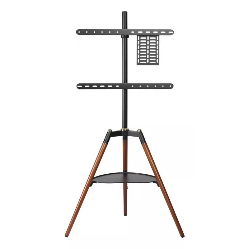 Techly ICA-TR58 TV stiprinājums/statīvs 165,1 cm (65 collas) Melns, Koks