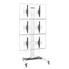 Techly grīdas statīvs 3 LCD/LED televizoriem 32-55 collas video sienai