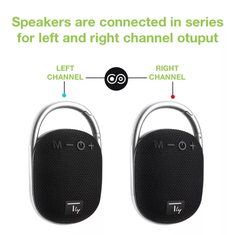 Techly ICASBL321BK pārnēsājamā/viesību skaļrunis Mono pārnēsājamais skaļrunis Melns 5 W
