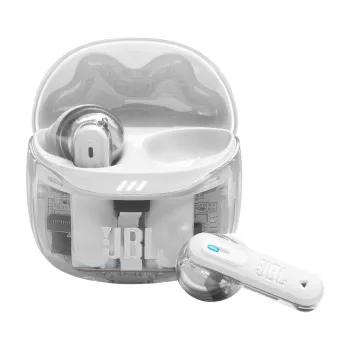 Austiņas JBL Tune Flex 2 Ghost Edition — True Wireless (TWS) ievietojamās, Bluetooth, 20–20000 Hz, Baltas