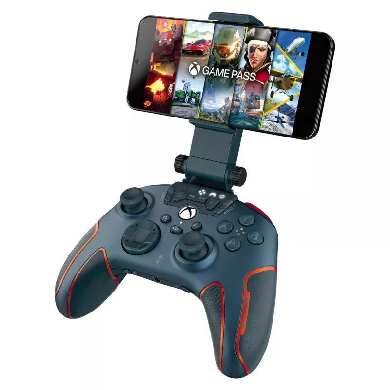 Turtle Beach Recon Cloud zils, oranžs Bluetooth/USB spēļu kontrolieris analogs / digitāls Android, PC, Xbox, Xbox One, Xbox Series S, Xbox Series X