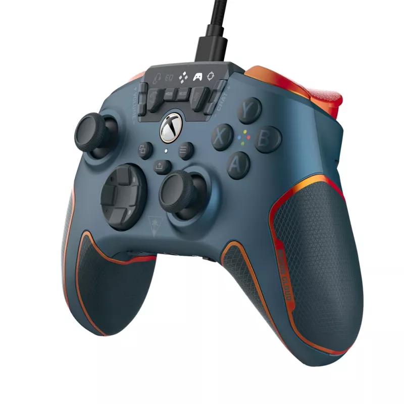 Turtle Beach Recon Cloud zils, oranžs Bluetooth/USB spēļu kontrolieris analogs / digitāls Android, PC, Xbox, Xbox One, Xbox Series S, Xbox Series X