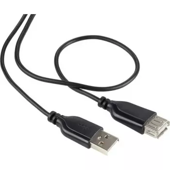 USB 2.0 kabelis Renkforce RF-4080795, USB A uz USB A, 1 m, melns